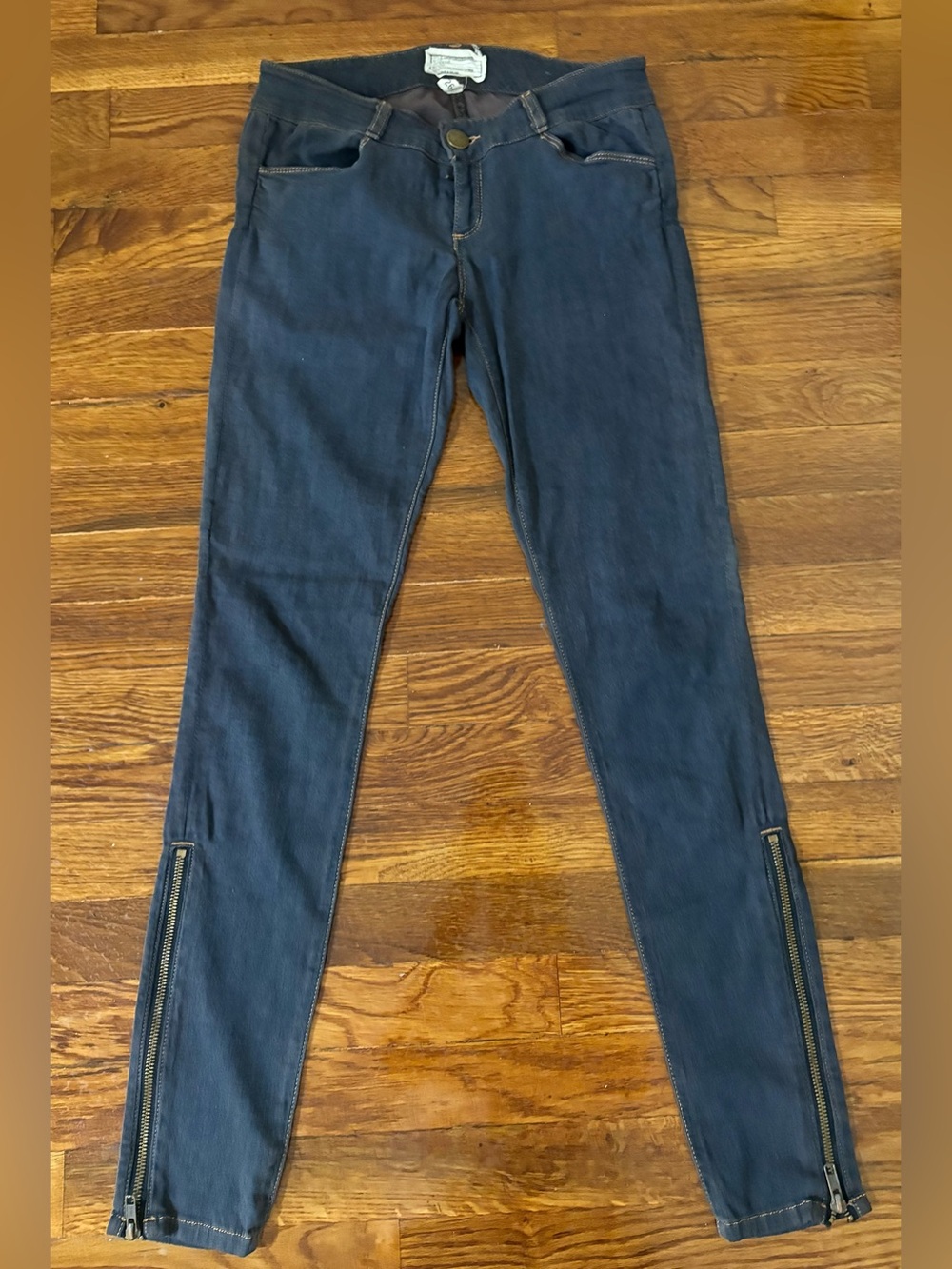 Current/Elliott The Cropped Legging with Long Zip Super Stretch